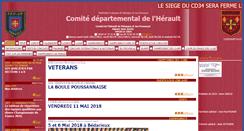 Desktop Screenshot of cd34petanque.com